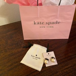 Kate Spade large pearl earrings